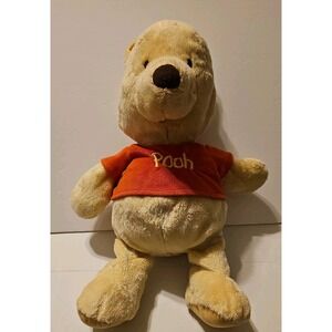 Kids Preferred Disney Winnie The Pooh Stuffed Plush Satin Yellow